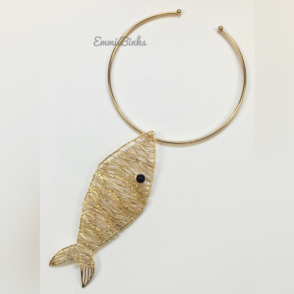 New Zara Fish Choker Necklace - Picture 9 of 15